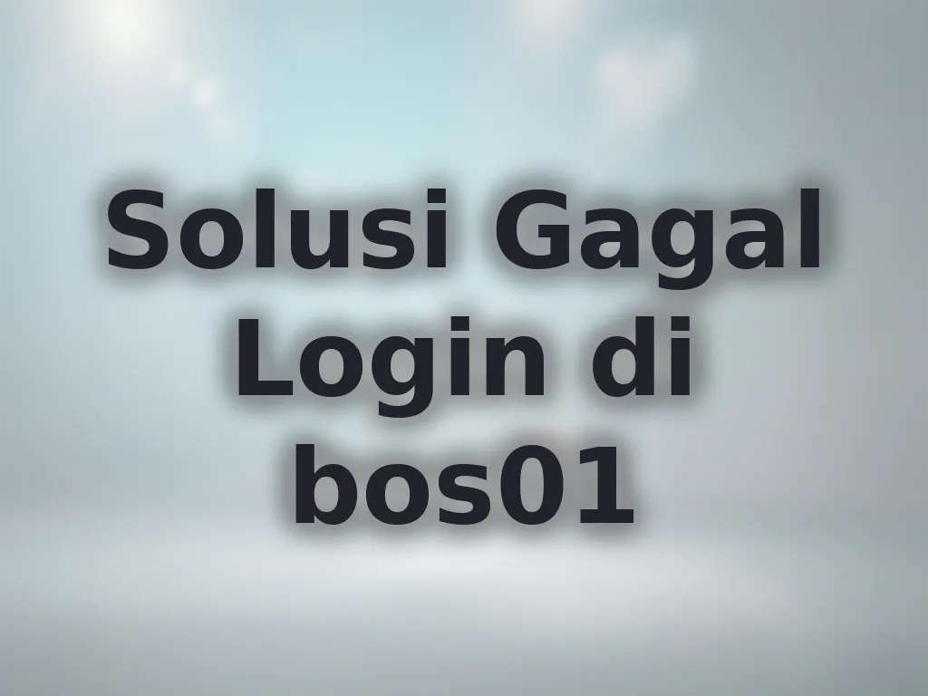 Solusi Gagal Login di bos01